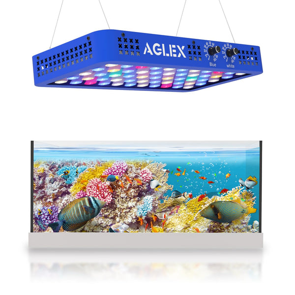 P100 165W LED Aquarium Light for Coral Reef Marine Fish Tank